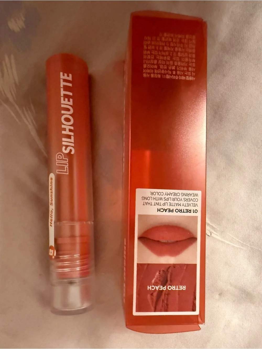 I'm Meme Lip Silhouette Matte Velvet Lip Tint 01 Retro Peach 4 mL Long-lasting